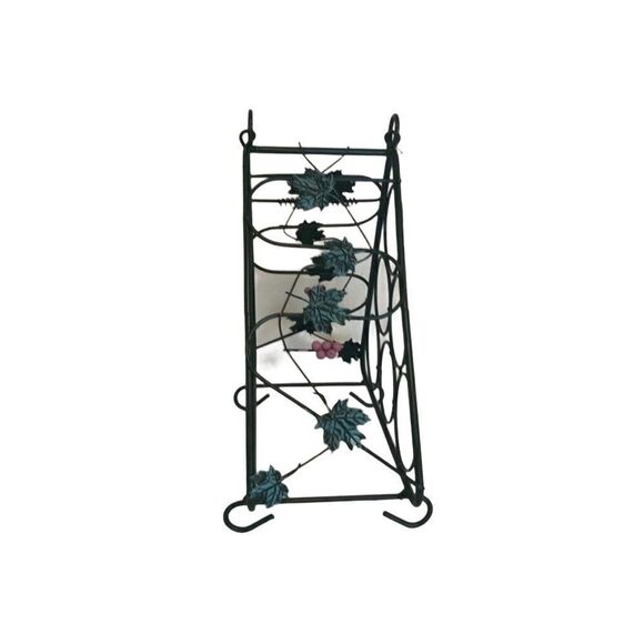 Green Metal Wine Rack  - Picture 3 of 5